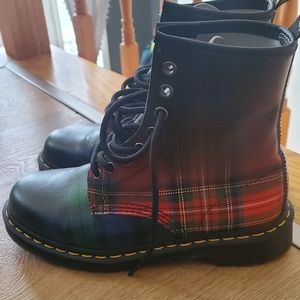 Tartan Dr Martens boots